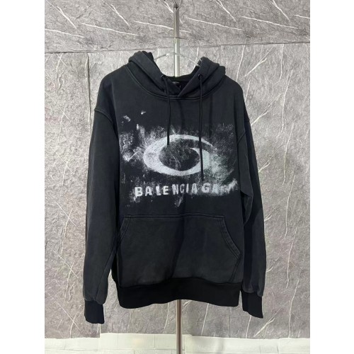 발렌시아가 26SS 스모키 링 프린트 후드