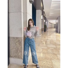 로에베 클래식 컷 로고 진 남녀공용