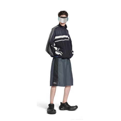 발렌시아가 파리 패치워크 캐주얼 쇼츠 남녀공용