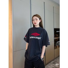 발렌시아가 3B 로고 자수 티셔츠 남녀공용 컬러2종