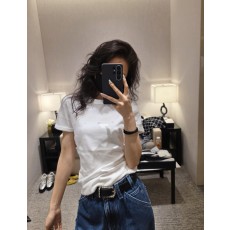 샤넬 26SS CC 로고 아일렛 코튼 티셔츠 미러급