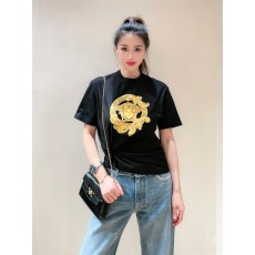 베르사체 메두사 자수 반팔 티셔츠 남녀공용