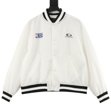 발렌시아가 26SS NBA 콜라보 자수 플라이트 재킷