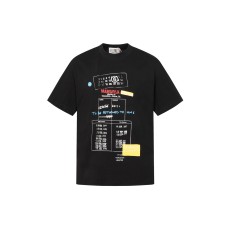 메종 마르지엘라 26ss 싱글 패널 프린트 반팔티