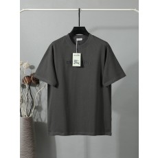 버버* 26SS 오버핏 자수 반팔 티셔츠
