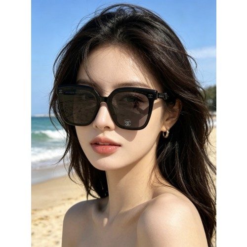 샤넬 CH5558 오버사이즈 스퀘어 선글라스 블랙