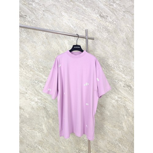 [GTR] 발렌시아가 26SS 520 스티커 티셔츠 퍼플 남녀공용