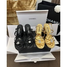 [아이유] 샤넬 26c 라인스톤 까멜리아 하이힐 샌들