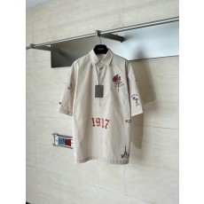 발렌시아가 파리 26SS 타투 프린트 반팔 셔츠